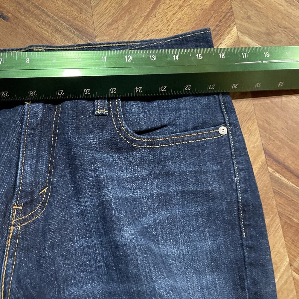 Levis 505 Jeans Straight Leg Dark Blue Stretch Denim Trousers Womens SZ 31x33 - Picture 6 of 11